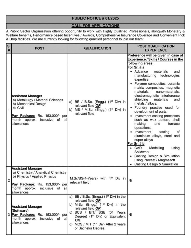 Atomic Energy Jobs Advertisement